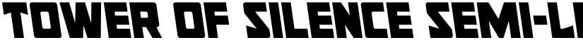 Tower of Silence Semi-Leftalic Regular font