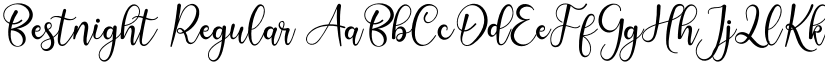 Bestnight Regular font