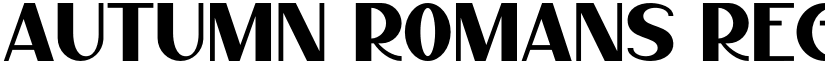 Autumn Romans Regular font