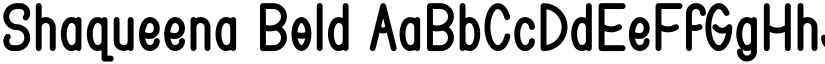 Shaqueena Bold font