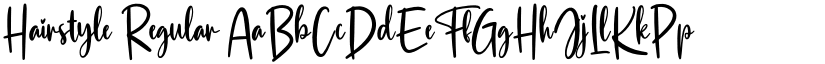 Hairstyle Regular font