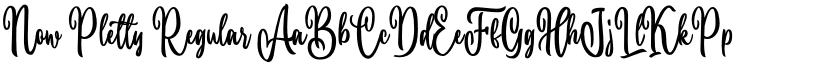 Now Pletty Regular font