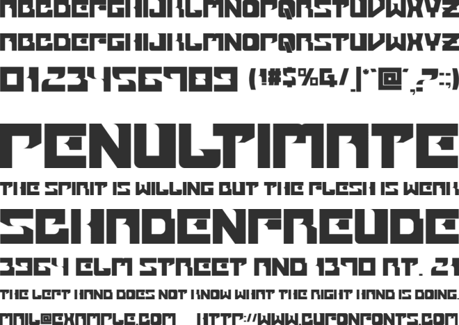 Govex font preview