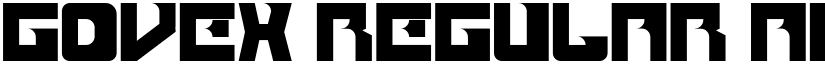 Govex Regular font