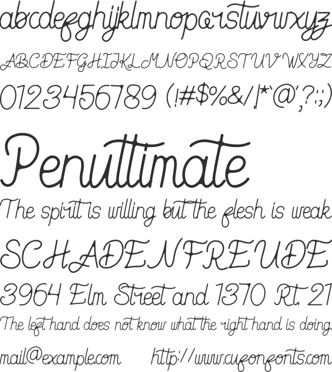 Grecot font preview