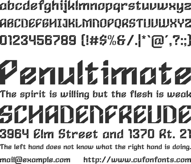 Moonstrike font preview