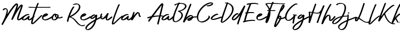 Mateo Regular font