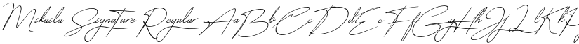 Mikaila Signature font download