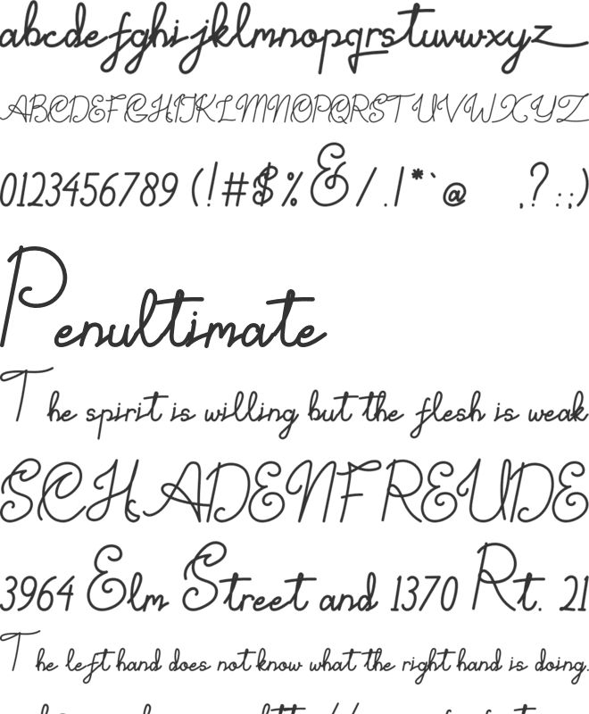 Elone Veloz font preview