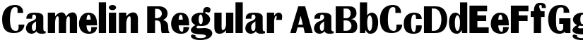 Camelin Regular font
