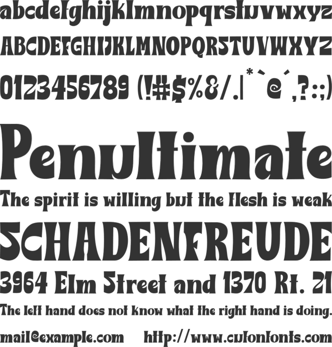 Cristal Bendilar font preview
