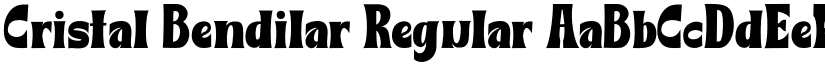 Cristal Bendilar Regular font