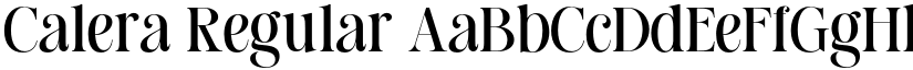 Calera Regular font