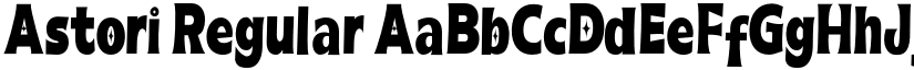 Astori Regular font