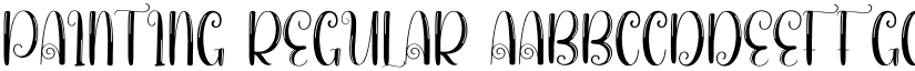 Painting Regular font
