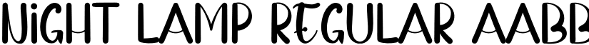 Night Lamp Regular font