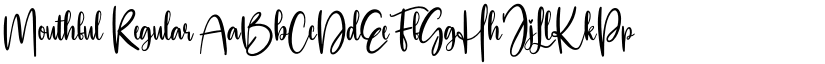 Mouthful Regular font