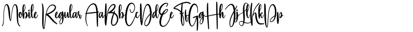 Mobile Regular font