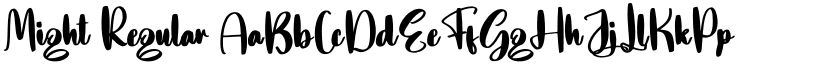 Might Regular font