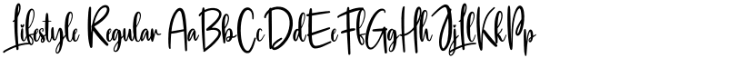 Lifestyle Regular font