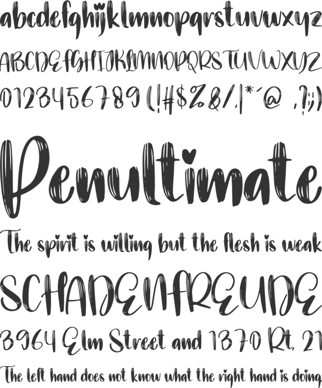 Pink Out font preview