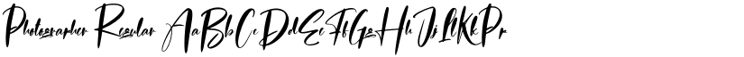 Photographer Regular font