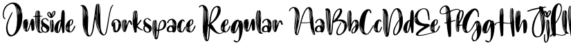 Outside Workspace Regular font
