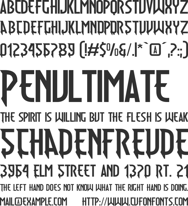 Animal Hunter font preview