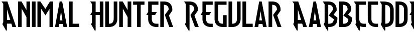 Animal Hunter Regular font