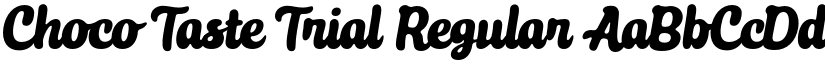 Choco Taste Trial Regular font
