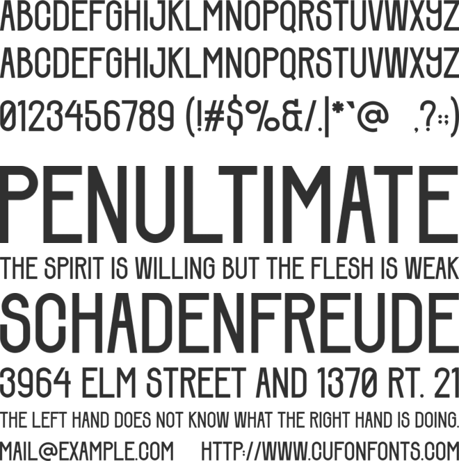 Falling Dried font preview