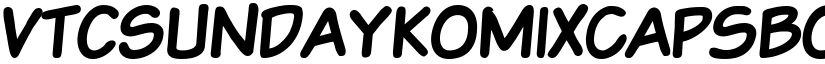VTCSundaykomixcapsBold font