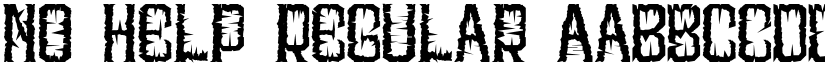 No Help Regular font