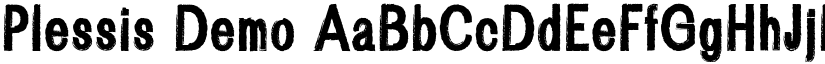 Plessis Demo font