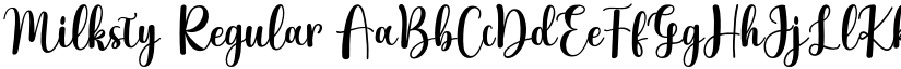 Milksty Regular font
