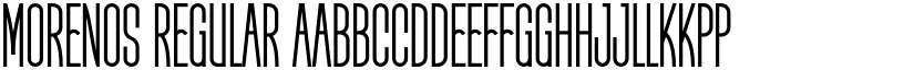 Morenos Regular font