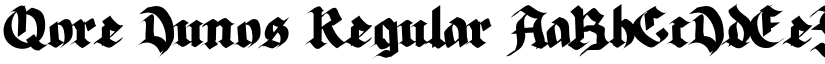 Qore Dunos Regular font