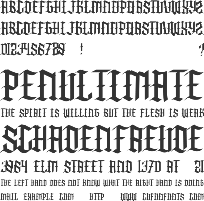 Winky Drinks font preview