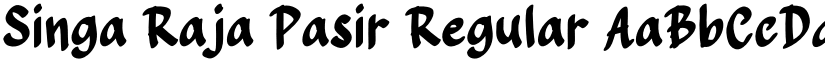Singa Raja Pasir Regular font