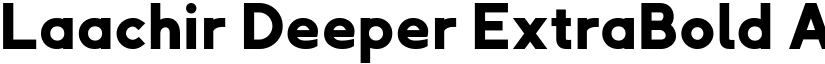 Laachir Deeper ExtraBold font