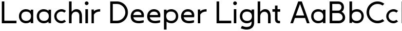 Laachir Deeper Light font