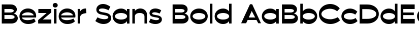 Bezier Sans Bold font