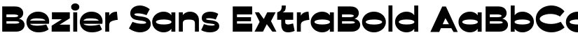 Bezier Sans ExtraBold font