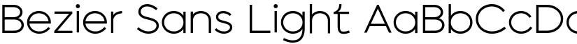 Bezier Sans Light font