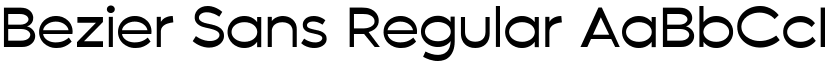Bezier Sans Regular font