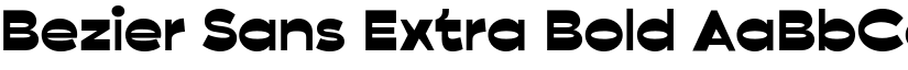 Bezier Sans Extra Bold (Variable) font