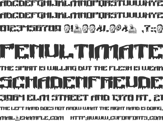 North Korea Airlines font preview