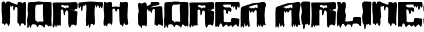 North Korea Airlines Regular font
