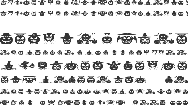 Ding of Halloween ST font preview