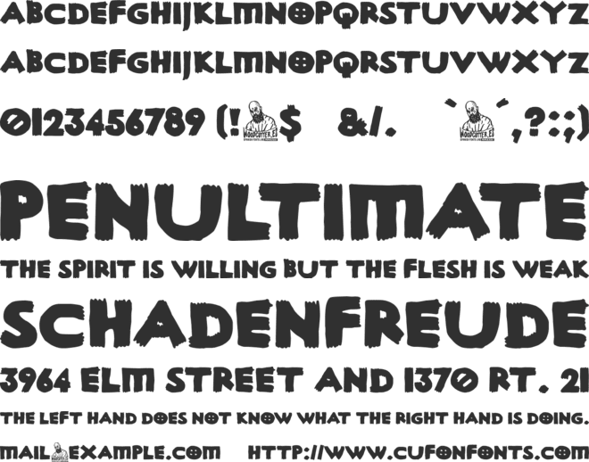 Aleator Tattoo Parlour font preview